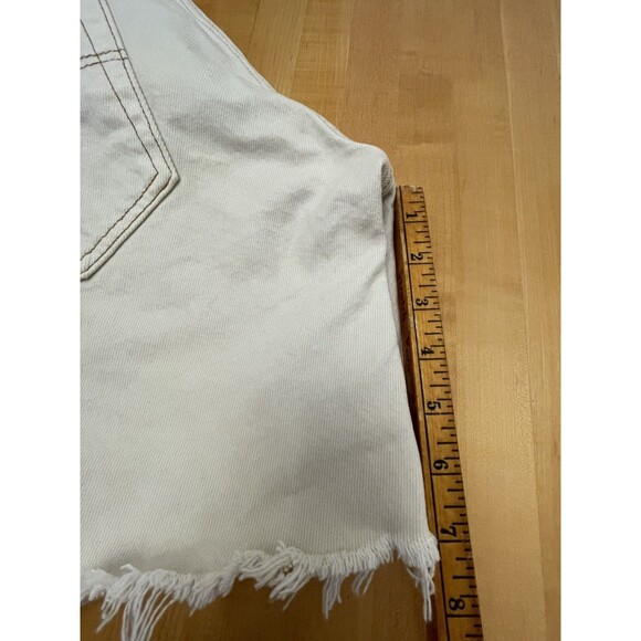 Levi’s Gay Pride Shorts Button Fly Stitching & Embellished Off-white 31” - Picture 10 of 16